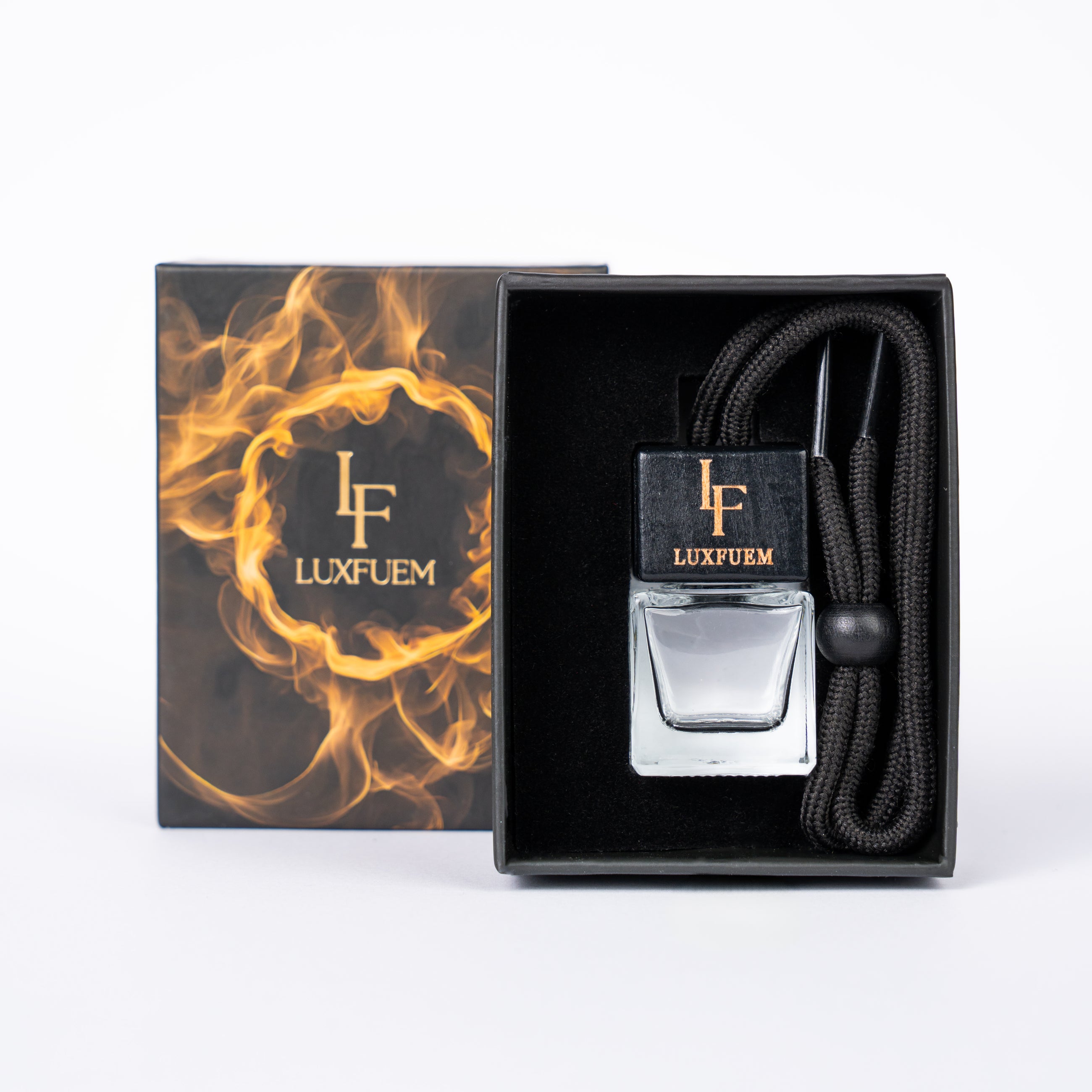 Premium Car Air Freshener Pendant - Transparent Bottle