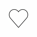 bitte in schwaz innen leer nur schwarze linie