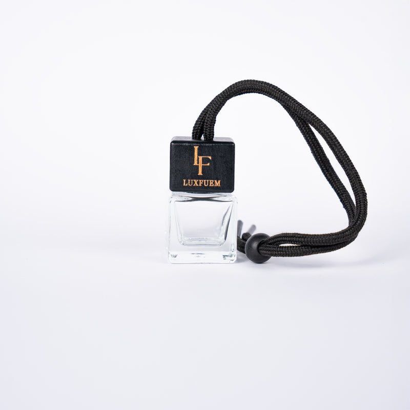Premium Autoduftanhänger - Transparente Flasche