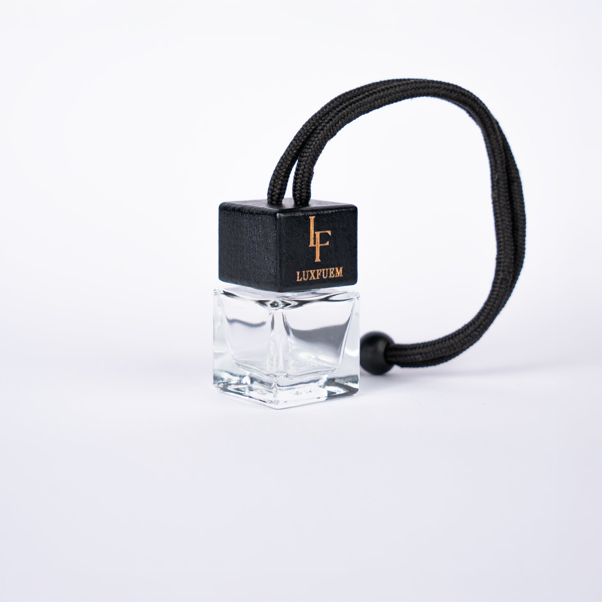 Premium Autoduftanhänger - Transparente Flasche