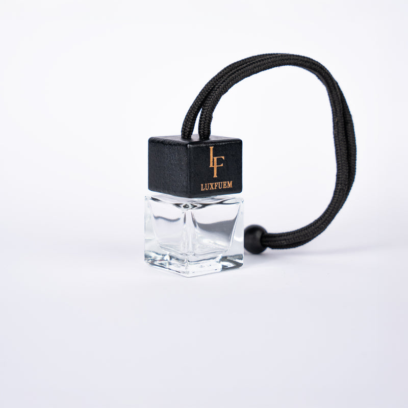 Premium Autoduftanhänger - Transparente Flasche