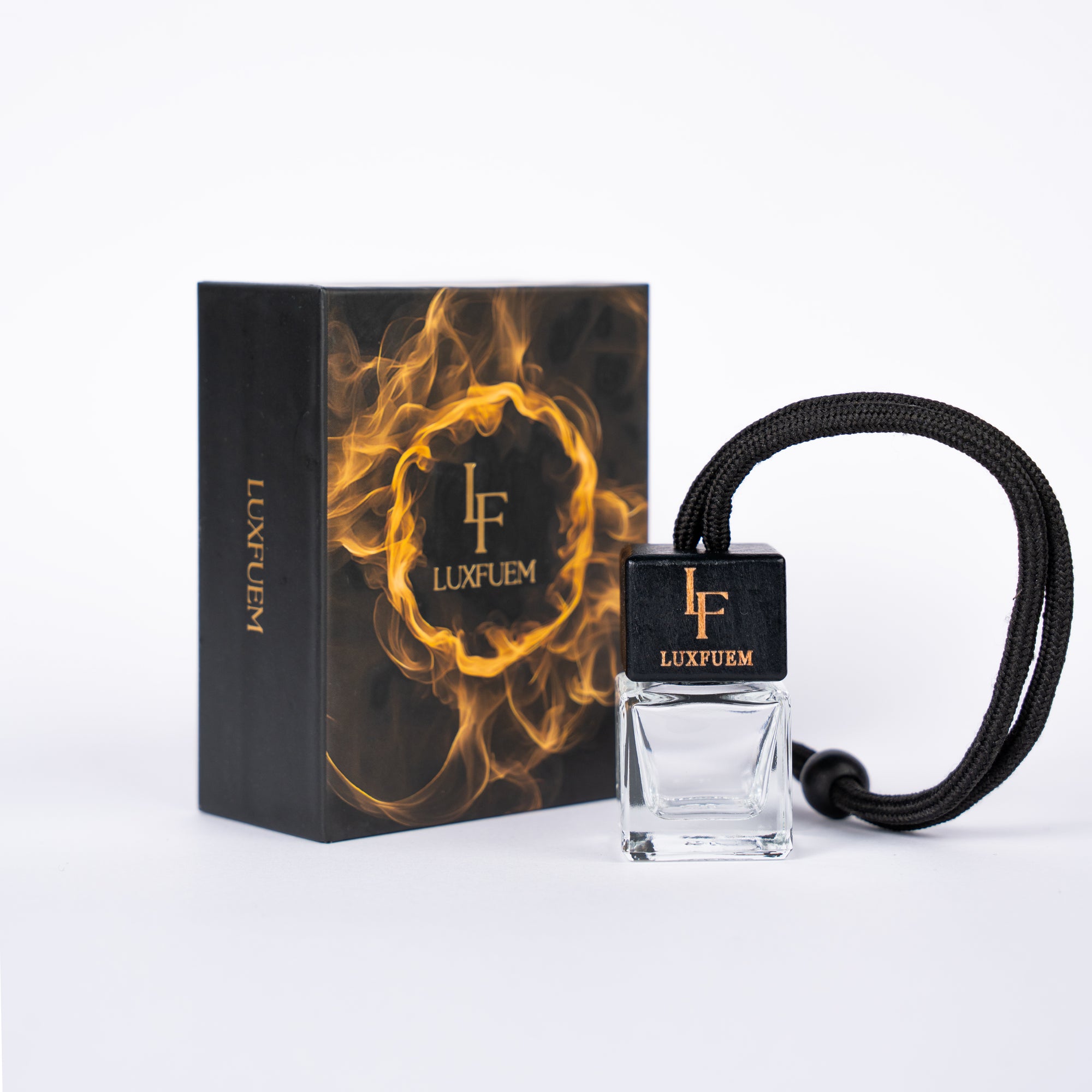 Premium Autoduftanhänger - Transparente Flasche